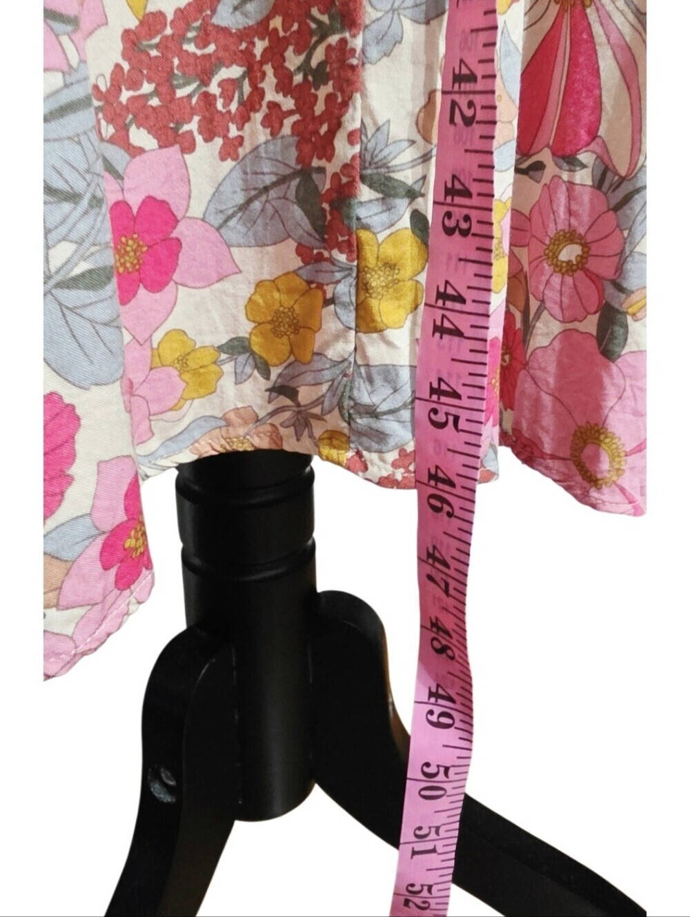 Entro Floral Maxi Dress Women Medium Boho Cottagecore 3/4 Sleeve V Neck Lined - Picture 7 of 11
